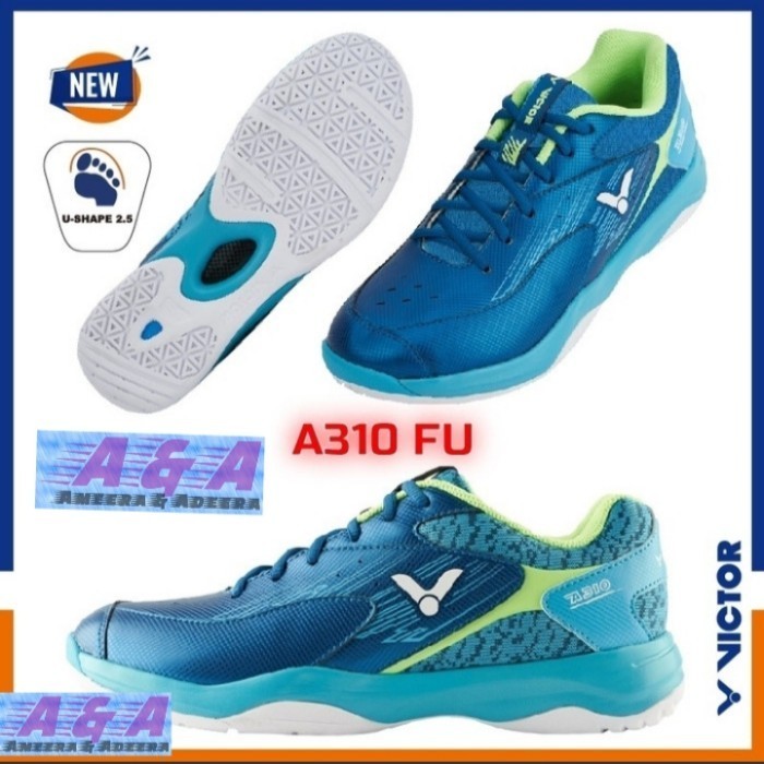 [Original] New Sepatu Badminton Victor A310 Fu / A 310 Fu Terbaru