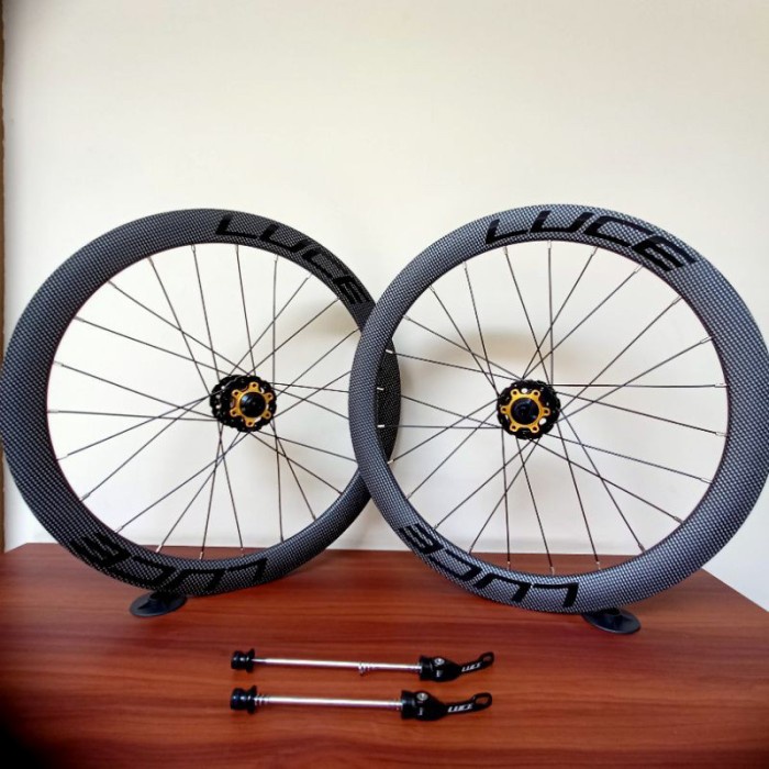 ✅New Wheelset Luce Look Carbon 451 22 Discbrake Berkualitas
