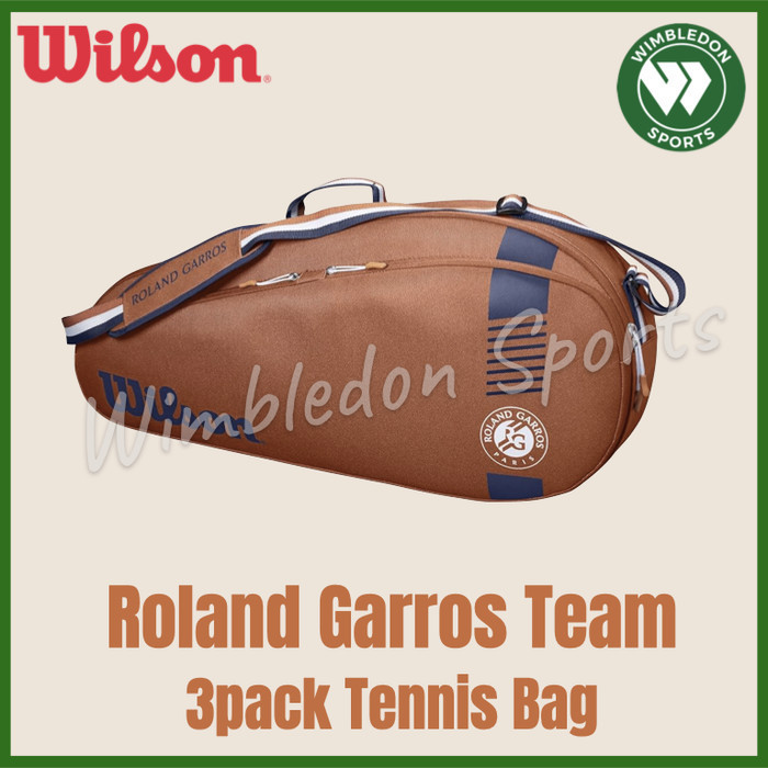 ✅Baru Tas Wilson Roland Garros Team 3 Pack / Wilson Roland Garros 3R Bag Terbatas