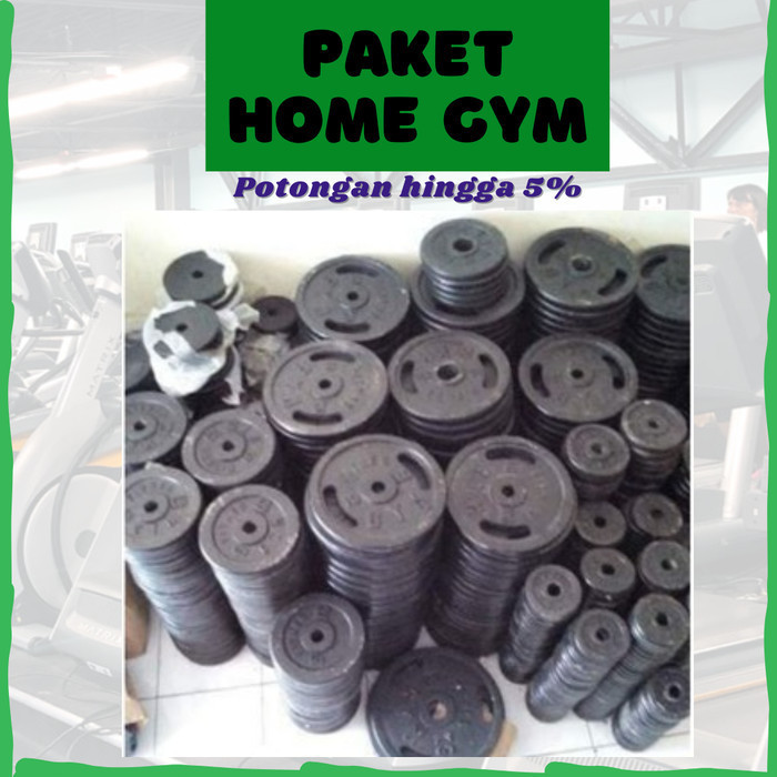 ✅Baru Plate Besi Barbel Besi 100Kg Plat Cor Plat Gym Terbaru