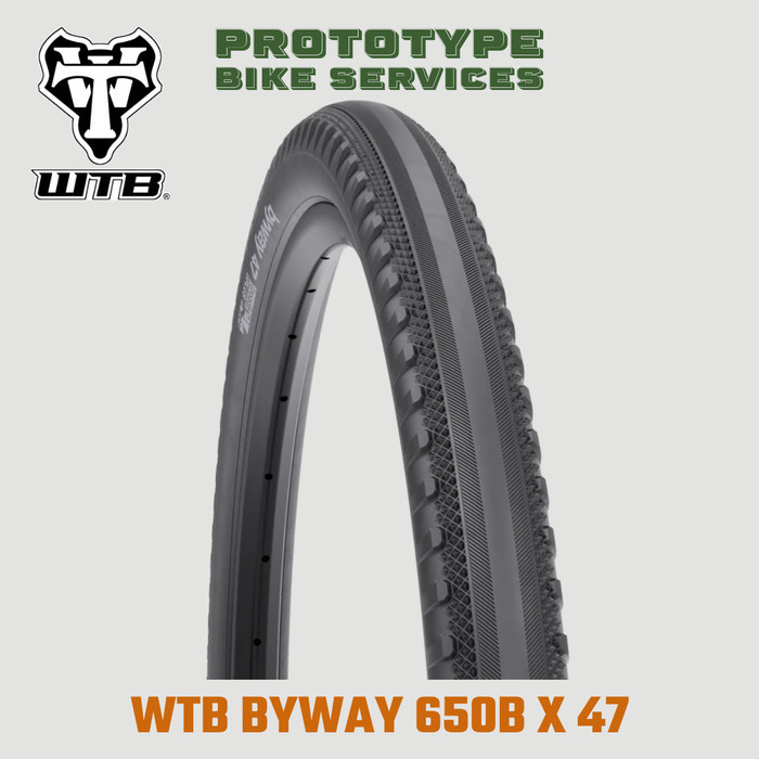 ✅New Ban Luar Wtb Byway 650B X 47 Black Limited