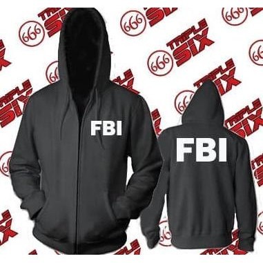NEW PRODUK JAKET HOODIE ZIPPER FBI KEREN 