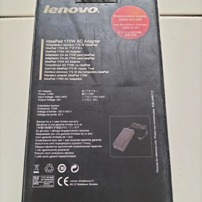 MANTAPP Ac adapter AC adaptor Lenovo 170w