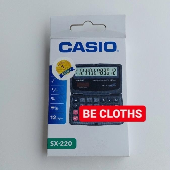 

Special Casio SX-220 Calculator - Kalkulator Saku Pocket SX 220 Dual Leaf ,.