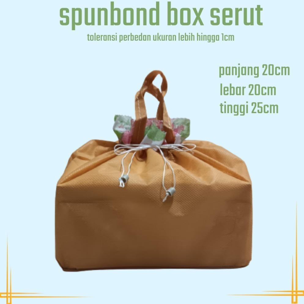 Hot Tas Hajatan Serut Kotak Snack Kotak Nasi 20 X 20 Besek Syukuran Tas Hajatan Spunbond Polos