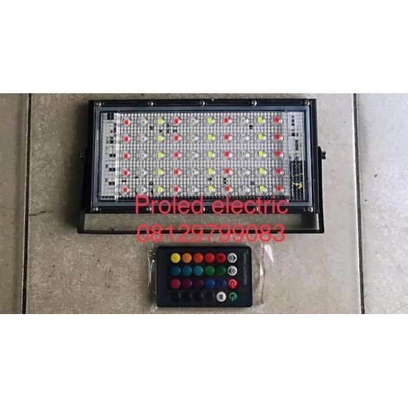 Lampu led 50w 50 watt RGB led sorot outdoor sorot led floodlight dekorasi panggung interior lampu te