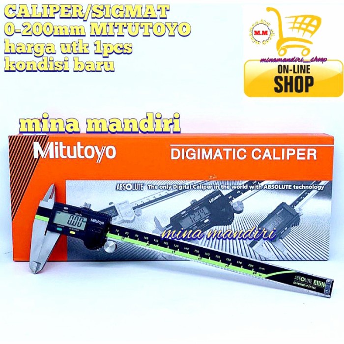 ✅Original Mitutoyo 8 Caliper Digital.Sigmat Digital 200Mm Mitutoyo.Caliper 8In Limited