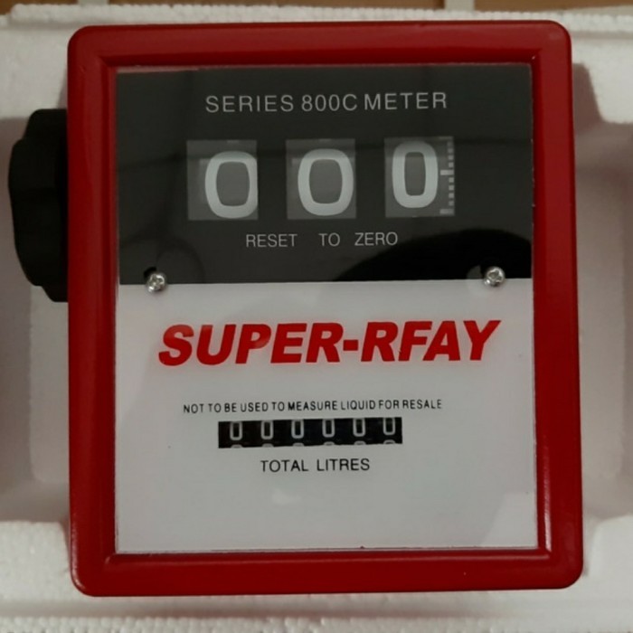 ✅Ready Super Rfay Flow Aluminium Diesel Meter Solar 3 Angka Pipa 1 Inch Diskon