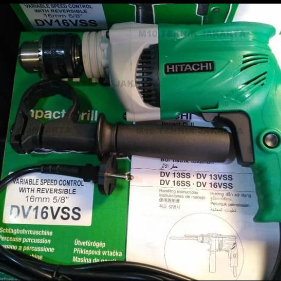 ✨New Impact Drill Mesin Bor Tembok Beton Hitachi Dv16Vss Limited