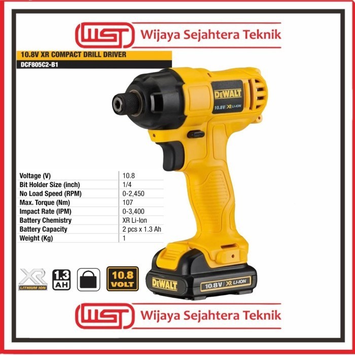 ✨New Dewalt Dcf805 Impact Driver Cordless Bor Obeng Limited