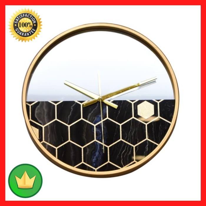 [Baru] Jam Dinding 36.7 Cm Honeycomb Dia Terbatas