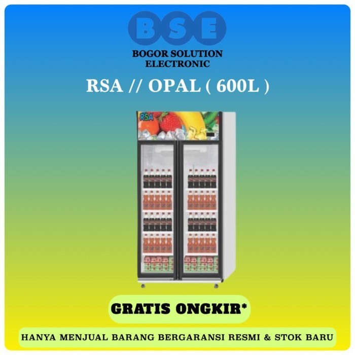 [New] Showcase 2 Pintu 600 Liter Rsa Opal Showcase 600 L Rsa Showcase Opal Terbatas