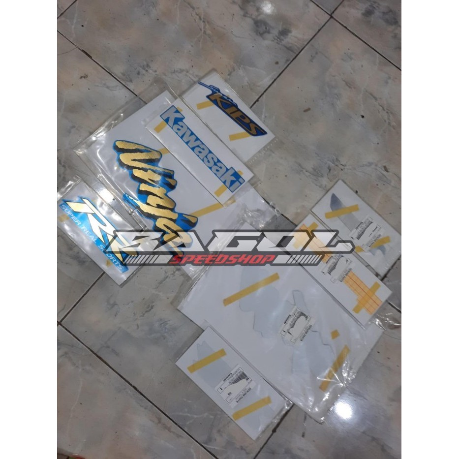 [New] Stiker Striping Ninja Rr Old Zx Cbu Biru 2005 Original Kawasaki Berkualitas