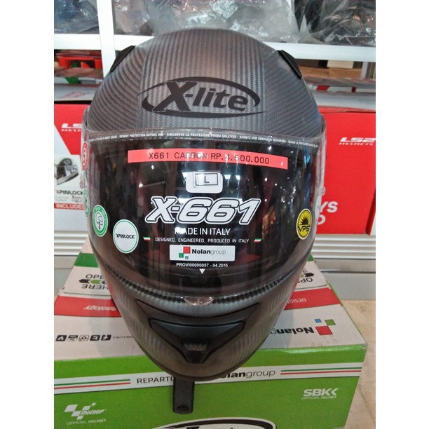 [Ori] Helm X-661 Flat Carbon Produk Obral Berkualitas