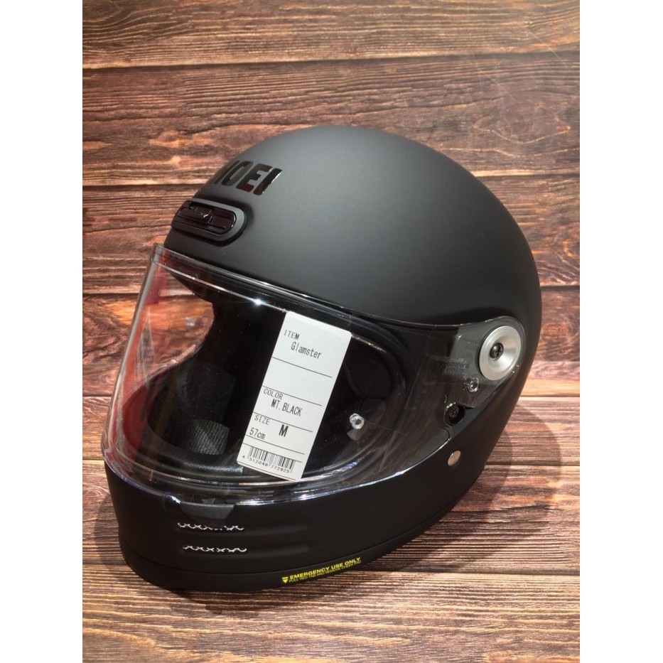 [Ori] Shoei Glamster Matt Black Full Face Helmet Original Helm Sni Berkualitas