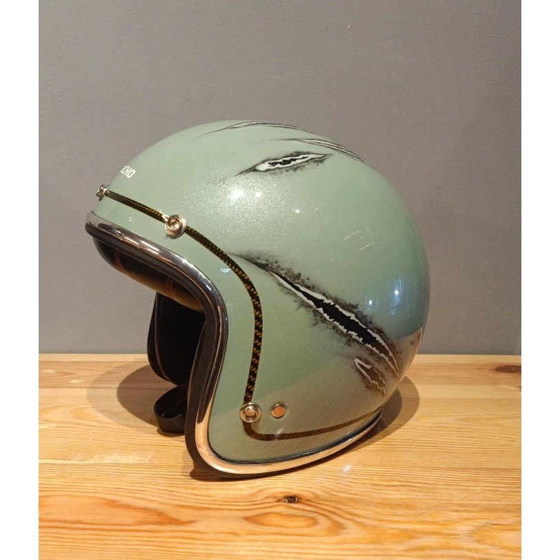 [New] Helm Retro Cf500 Carbon Paintjob  Helm Retro Vintage  Jericho Terbaru