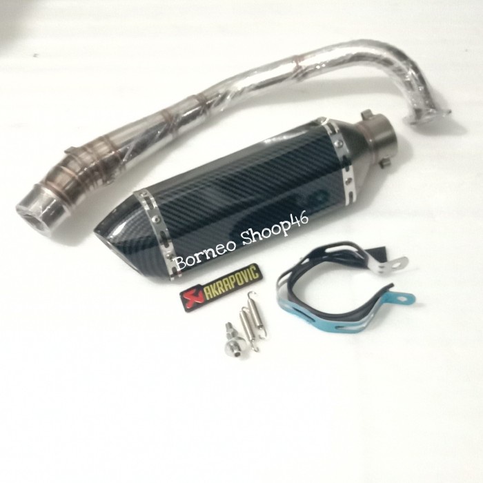 [Original] Knalpot Racing Akrapovic Full Carbon Asli All New Nmax Old Nmax 2020 Berkualitas