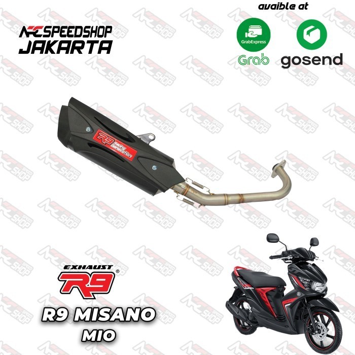 [Original] Knalpot R9 Misano Yamaha Mio Fullsystem R9 Misano Diskon