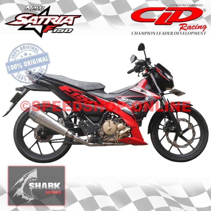 [Original] Knalpot Cld Suzuki Satria Fu 150 Fi Injeksi Original Type Shark Limited