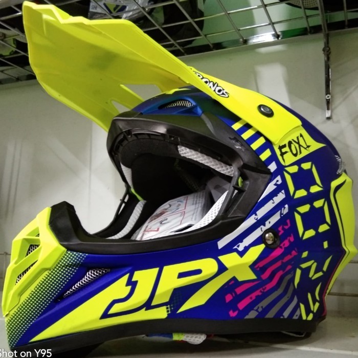 [Ori] Helm Cross Jpx X23 Chronos Warna Biru Diskon