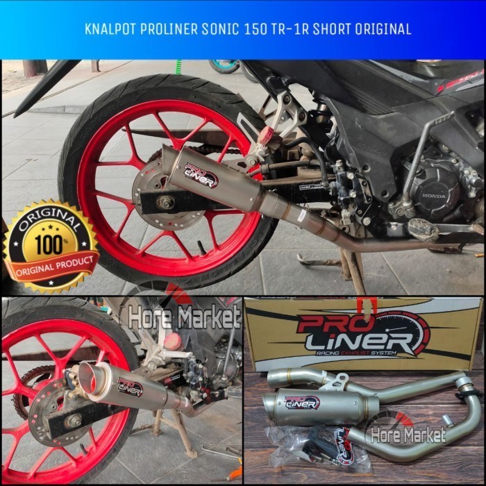 [Original] Knalpot Proliner Tr 1R Titan Short Sonic 150R Supra Gtr 150 Original Terbatas