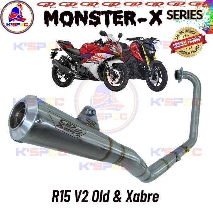 [Original] Cld Racing Monster X 200 Mm Series R15 V2 Old  Xabre Knalpot Fullset Diskon