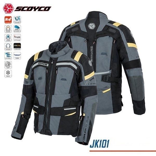 [Ori] Jaket Motor Waterproof Touring Adventure Adv Scoyco Jk101 Matterhorn Diskon