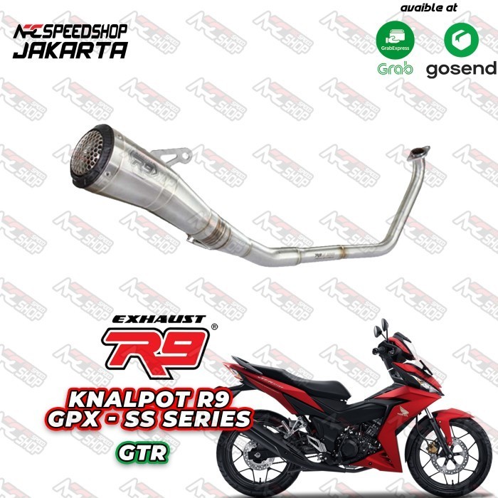 [Original] Knalpot R9 Gp Ss Series Sonic 150 / Gtr 150 Fullsystem Terbaru