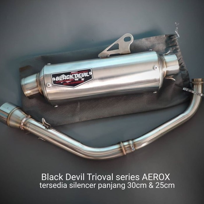 [Original] Knalpot Aerox Nmax Lexi Trioval Header Blue Blackdevil Ori Bkn Rob1 Terbaru