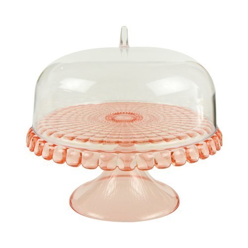 

[New Ori] Wadah Saji Kue – Cake Stand W/ Dome Tiffany Red Diskon
