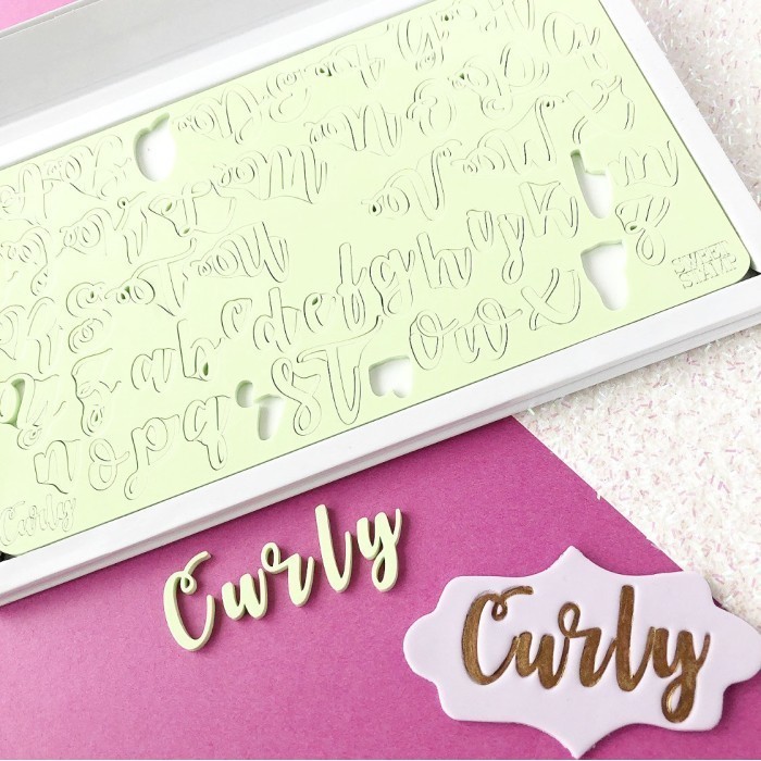 

[New Ori] Curly Large Sweet Stamp Alphabet Stamp Cake Emboss Embosser Terbatas