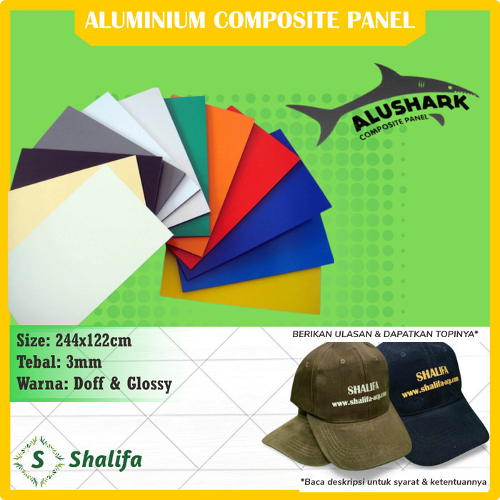 ACP - ALUMUNIUM COMPOSITE PANEL ALUSHARK 3MM 3 MM