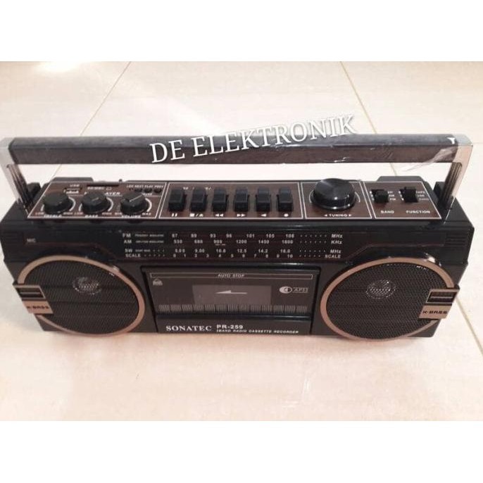 TAPE KASET PITA SONATEC PR-259 USB SD RADIO BARU