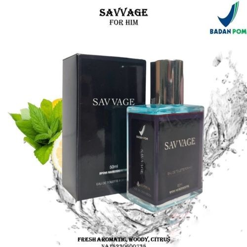 BPOM Parfum Savvage 60ml Premium Parfum Savvage Best Seller Parfum Pria Wangi Tahan Lama