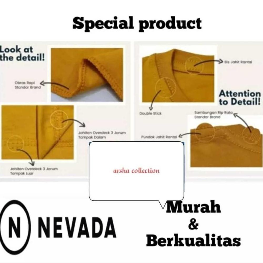 (Kode.  J839A) 3pcs kaos nevada full katun M.L.XL.XXL  kaos distro pria kaos nevadakaos jumbo kaos w