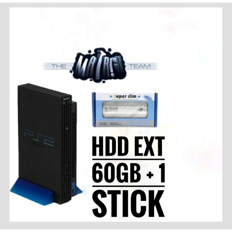 [LIMITED QUALITY] MESIN PS2 FAT HARDISK / PS2 TEBAL SERI 3/5 MATRIX + HDD