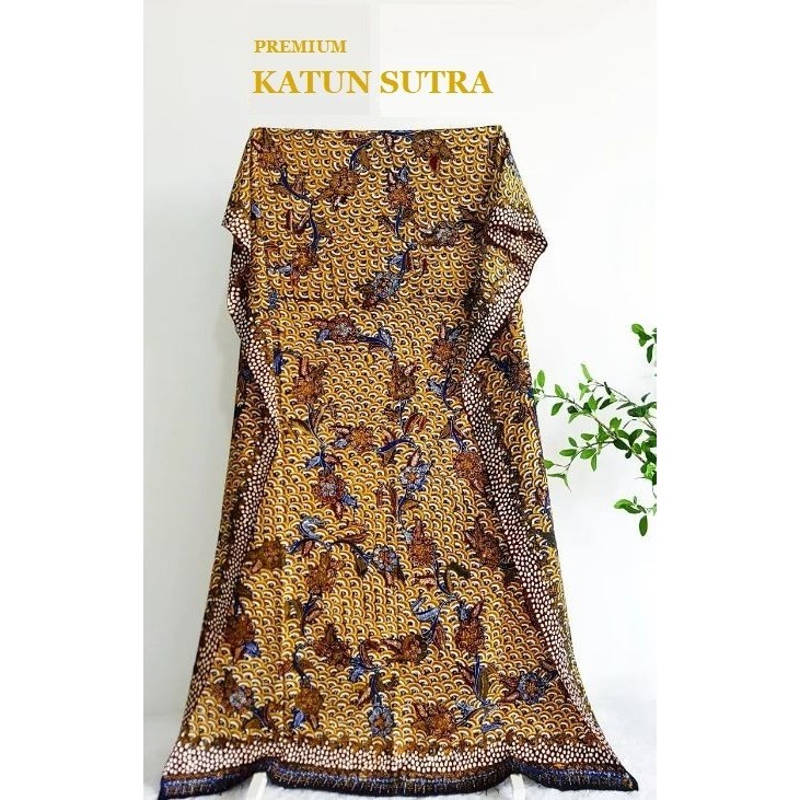 ✅New Ori Kain Batik Tulis Asli Lasem Premium Katun Sutra Gunung Ringgit Gold Limited