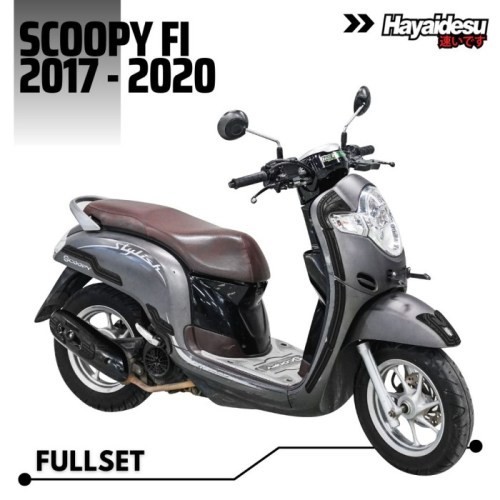 Body Protector Scoopy Ring 12 2017-2020 Full Set Cover - Hitam