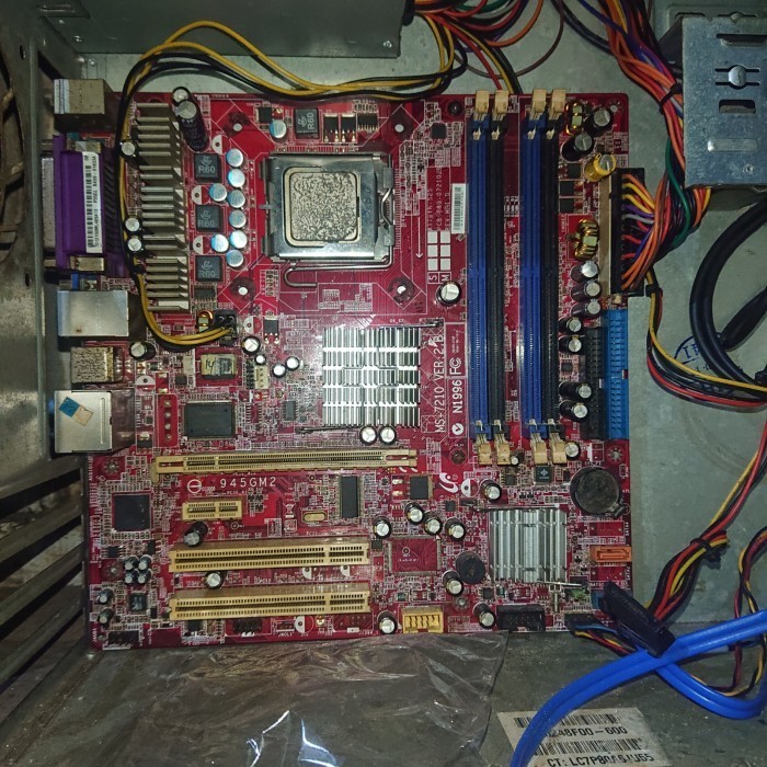 Paket mobo processor chipset 945 lga 775