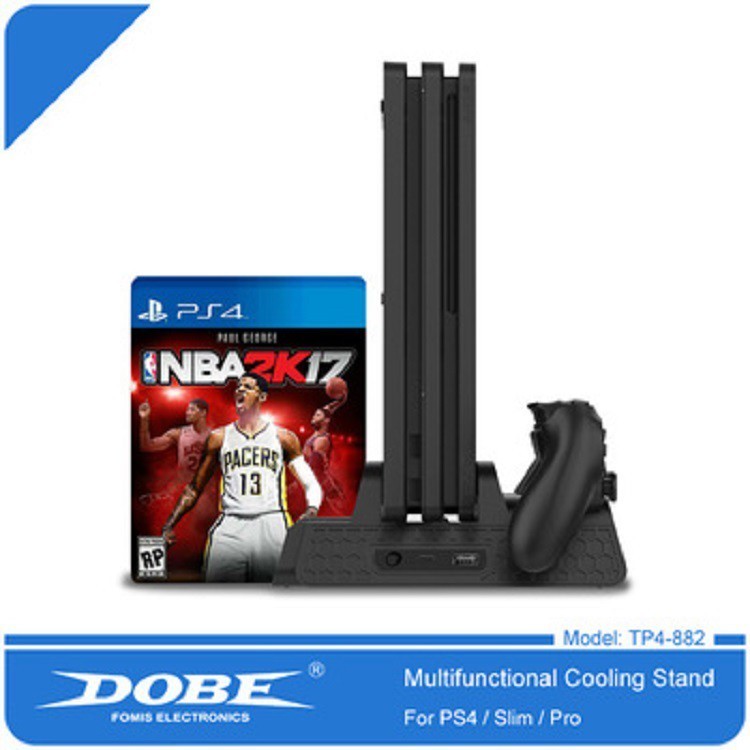 [LIMITED QUALITY] Dobe Cooling Fan PS4 Slim - Vertical Stand PS 4 Pro - Charger PS4 Fat - Kipas PS4