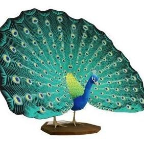 

DIY Miniatur Papercraft Hewan Burung Merak Biru (Merak India)
