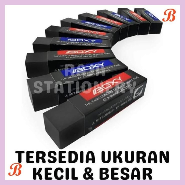 

| KG | BOXY ERASER PENGHAPUS BOXY KECIL BESAR EP-60BX EP-100BX HITAM