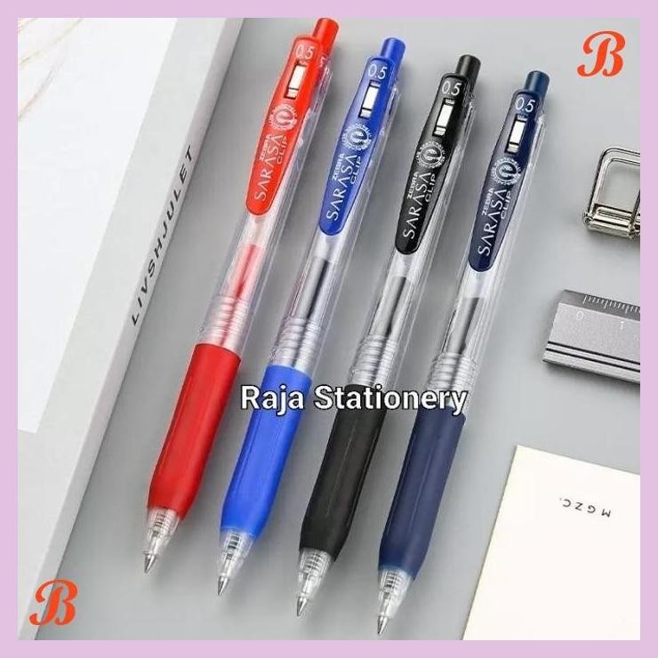 

| KG | PEN SARASA HITAM BIRU MERAH BLACK BLUE 0.5 0.7 ZEBRA PULPEN [12PCS]