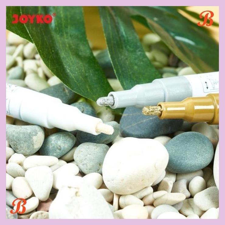 

| KG | JOYKO PAINT MARKER PERMANENT SPIDOL CAT JOYKO WARNA PUTIH GOLD SILVER