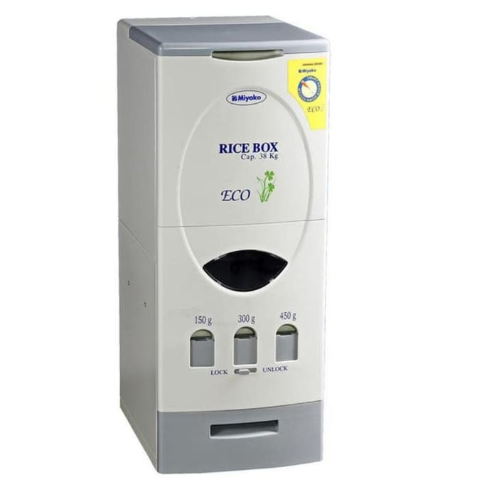 Rice Box / Tempat Penyimpanan Beras Merek Miyako 38Kg Kualitas Premium