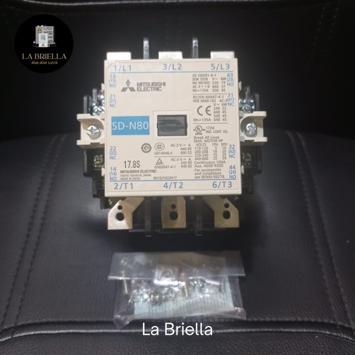 [New Ori] Kontaktor Mitsubishi Sd-N80 Dc125V 2A2B 125Vdc Diskon