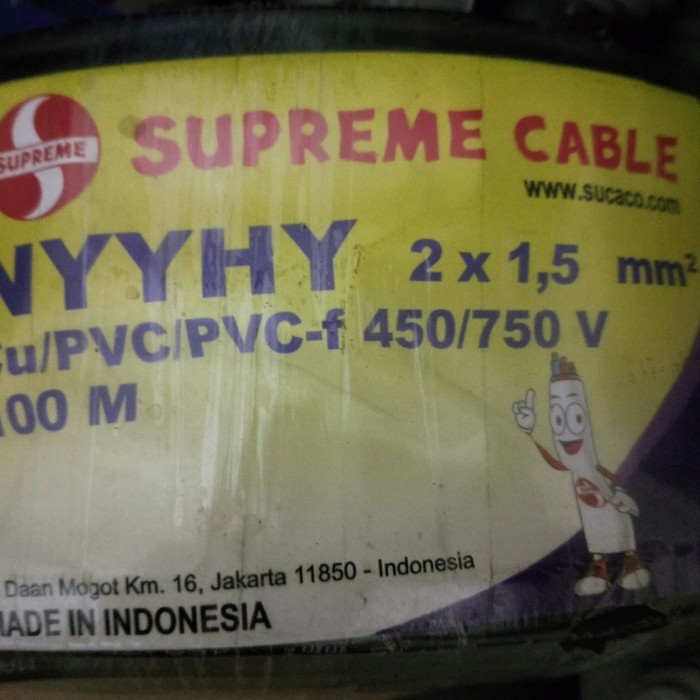 [New] Kabel Supreme 2X1.5 Nyyhy Kabel Listrik Serabut 2 X 15 2 X 1.5 Diskon