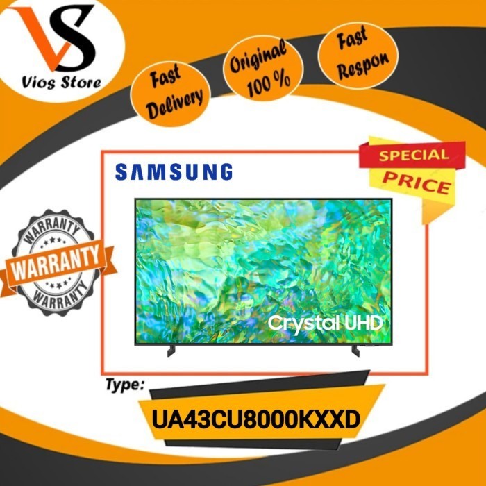 [New] Samsung Ua43Cu8000Kxxd 4K Smart Tv 43 Inch Ua43Cu8000 43Cu8000 Cu8000 Terbatas