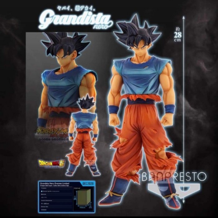 [Original] Action Figure Dragon Ball Super Grandista Nero Goku Ultra Instinct Terbatas