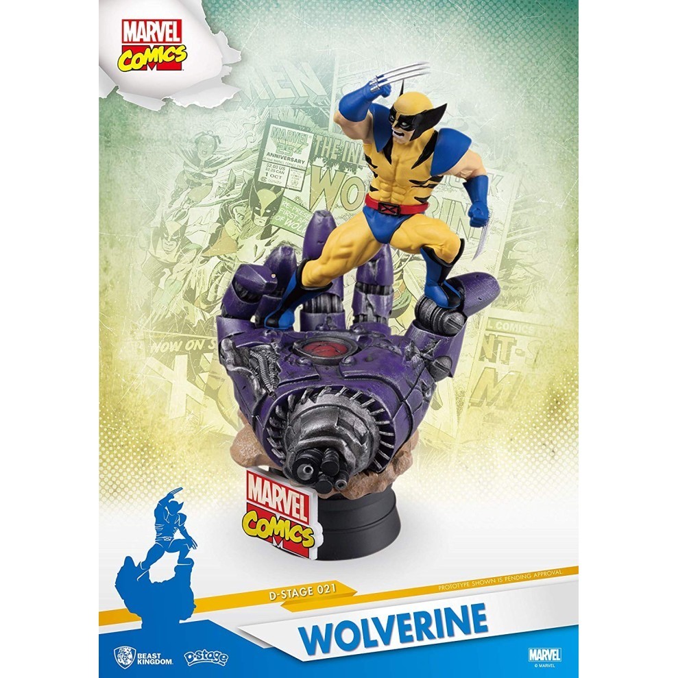 [Ori] Marvel Comics D-Stage Ds-021 Wolverine Px Previews Exclusive Statue Terbaru